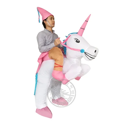 2023 New Inflatable Unicorn Costume Easy Wear Lovely Adult Unicorn Inflatable Costume for Sale